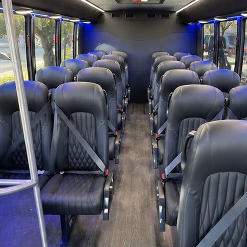 odessa 30 passenger minibus interior