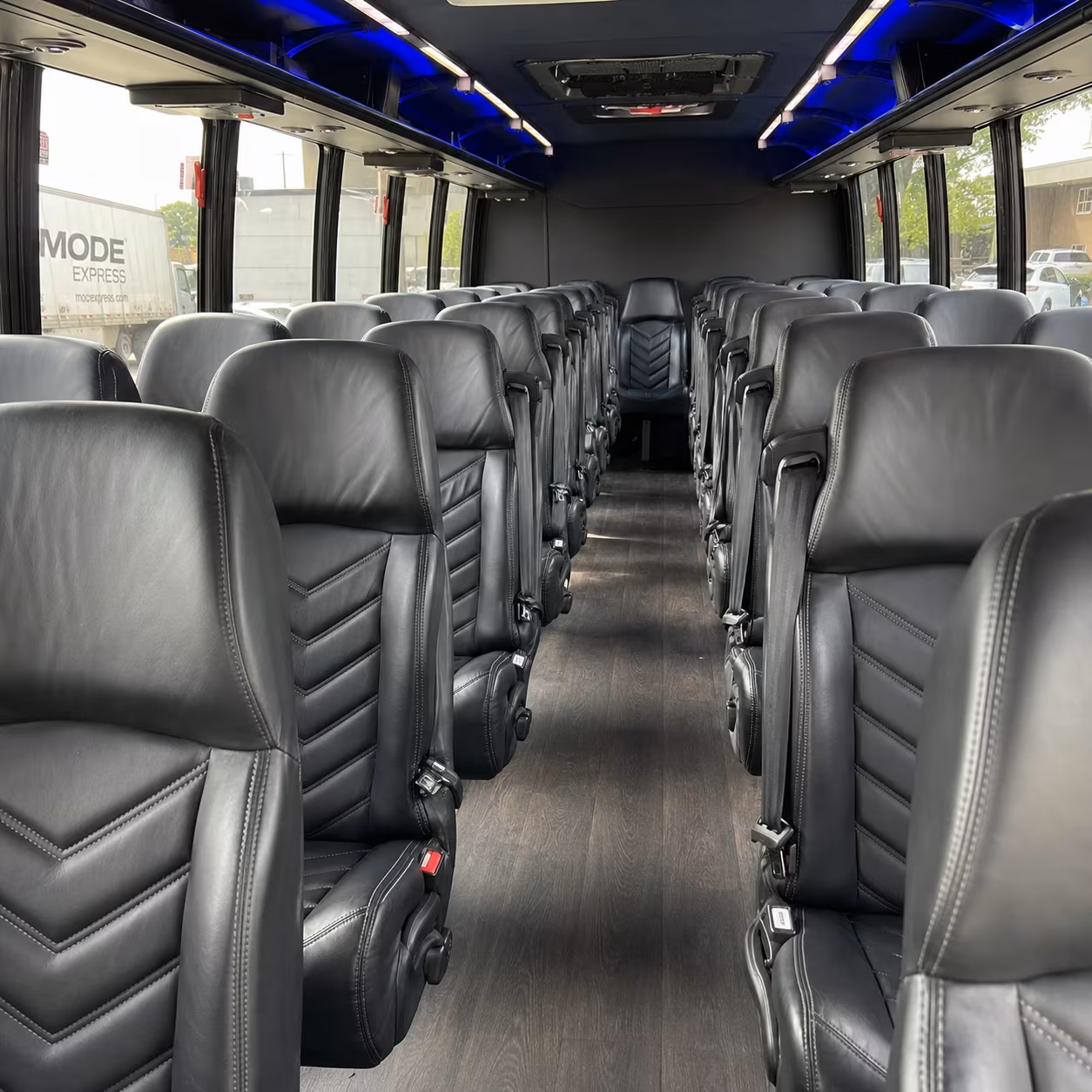 odessa 35 passenger minibus inside