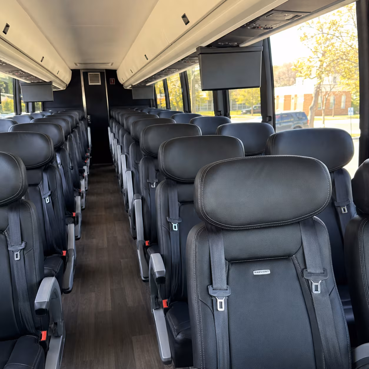 odessa 45 passenger charter bus inside