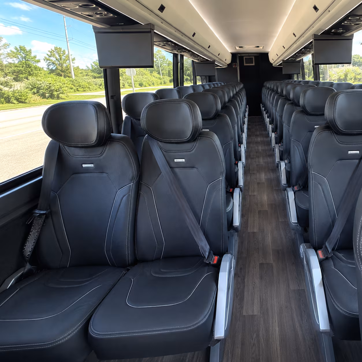 odessa 47 passenger charter bus inside