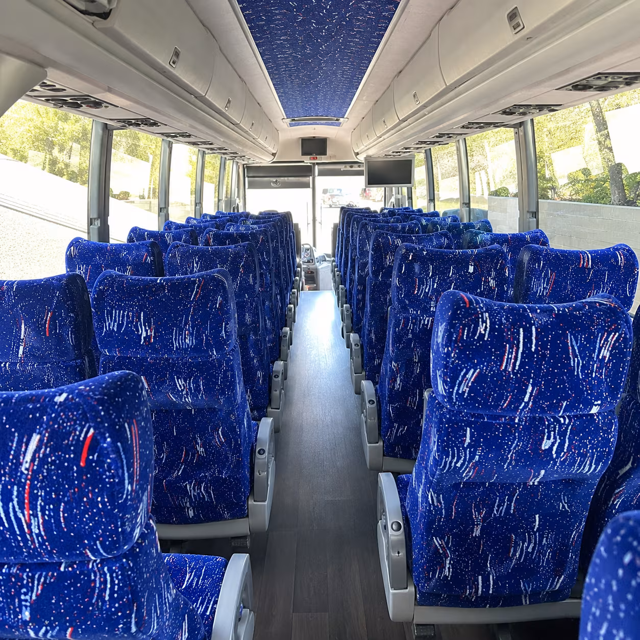 odessa 50 passenger charter bus interior
