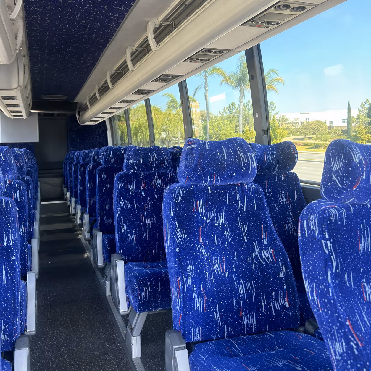 odessa charter bus interior