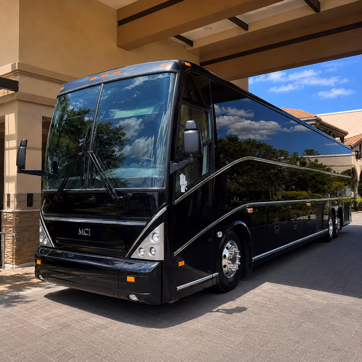 odessa wedding charter bus rental